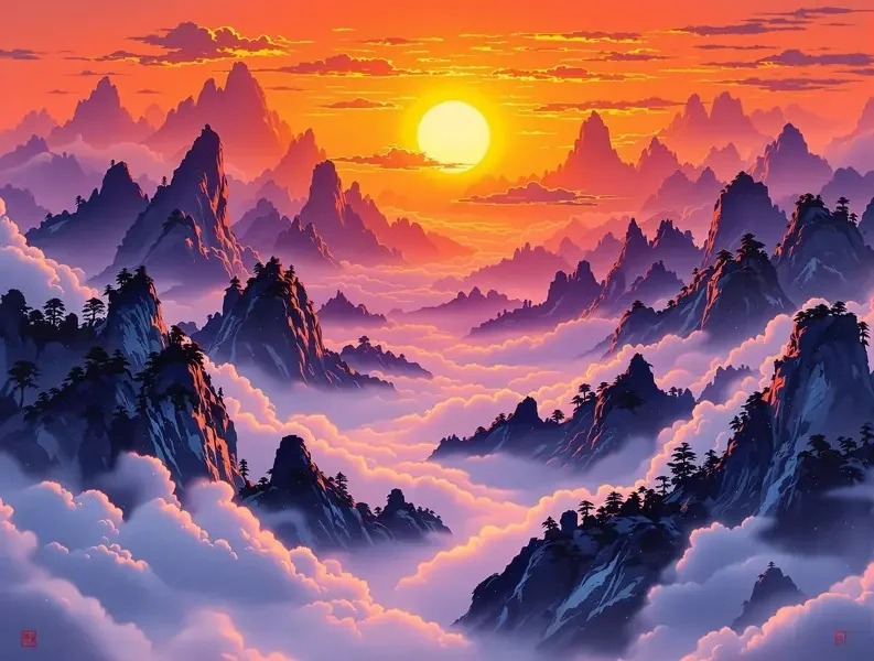 青云剑派门派意境图