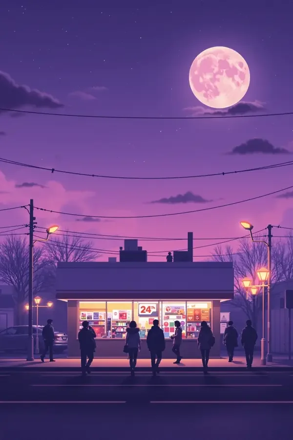 长夜灯火短剧封面海报 - ai短剧