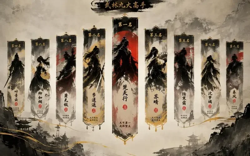 侠客榜更新：玉衡子稳居榜首，阿鸢强势上升配图